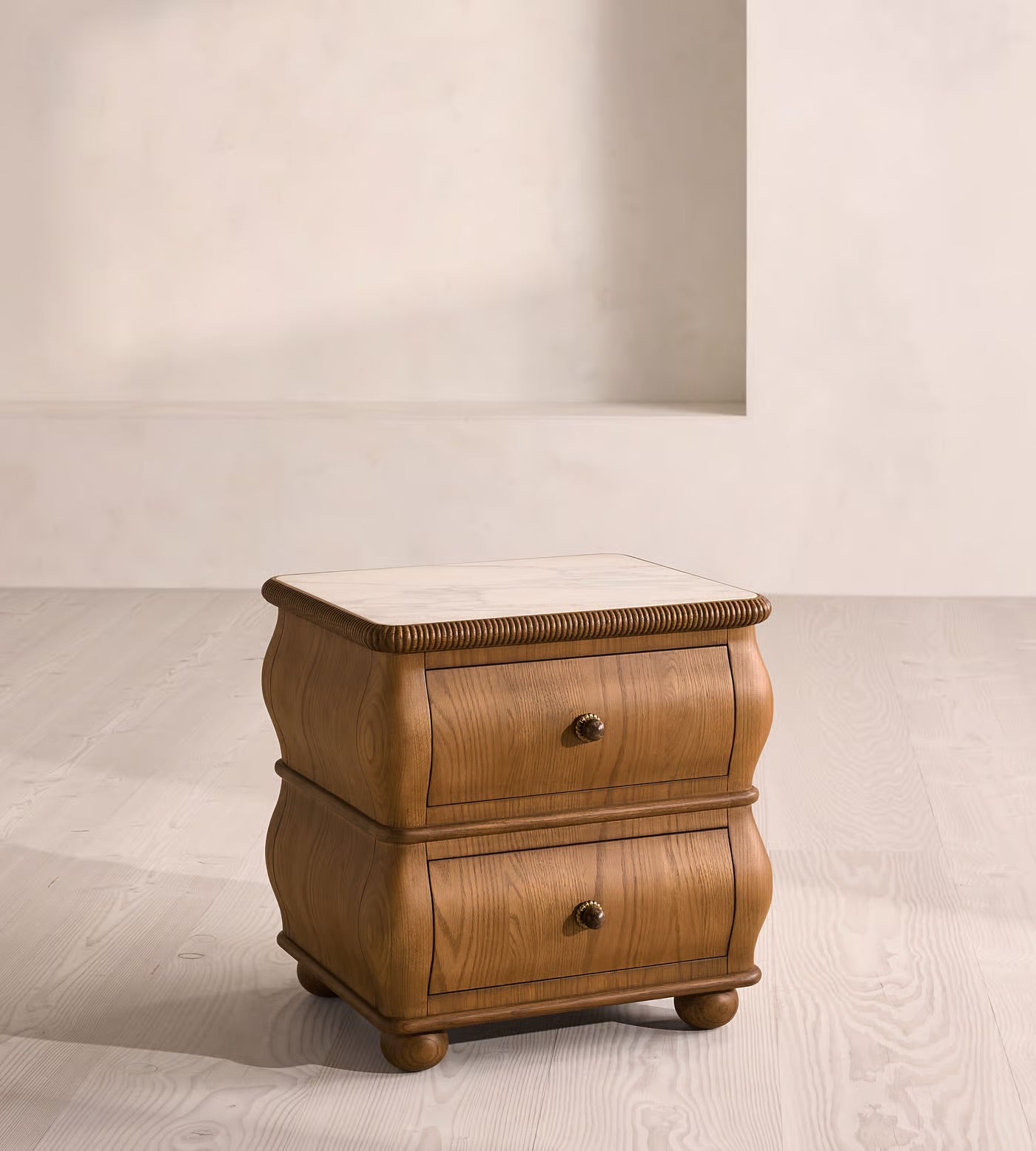 Esmeray Bedside Table, Mid-tone