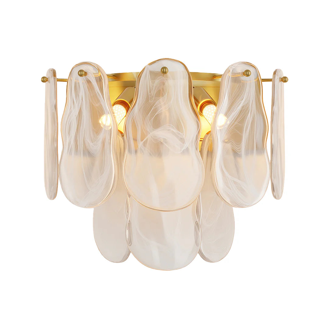 Art Deco French Luxury Glass Wall Sconce