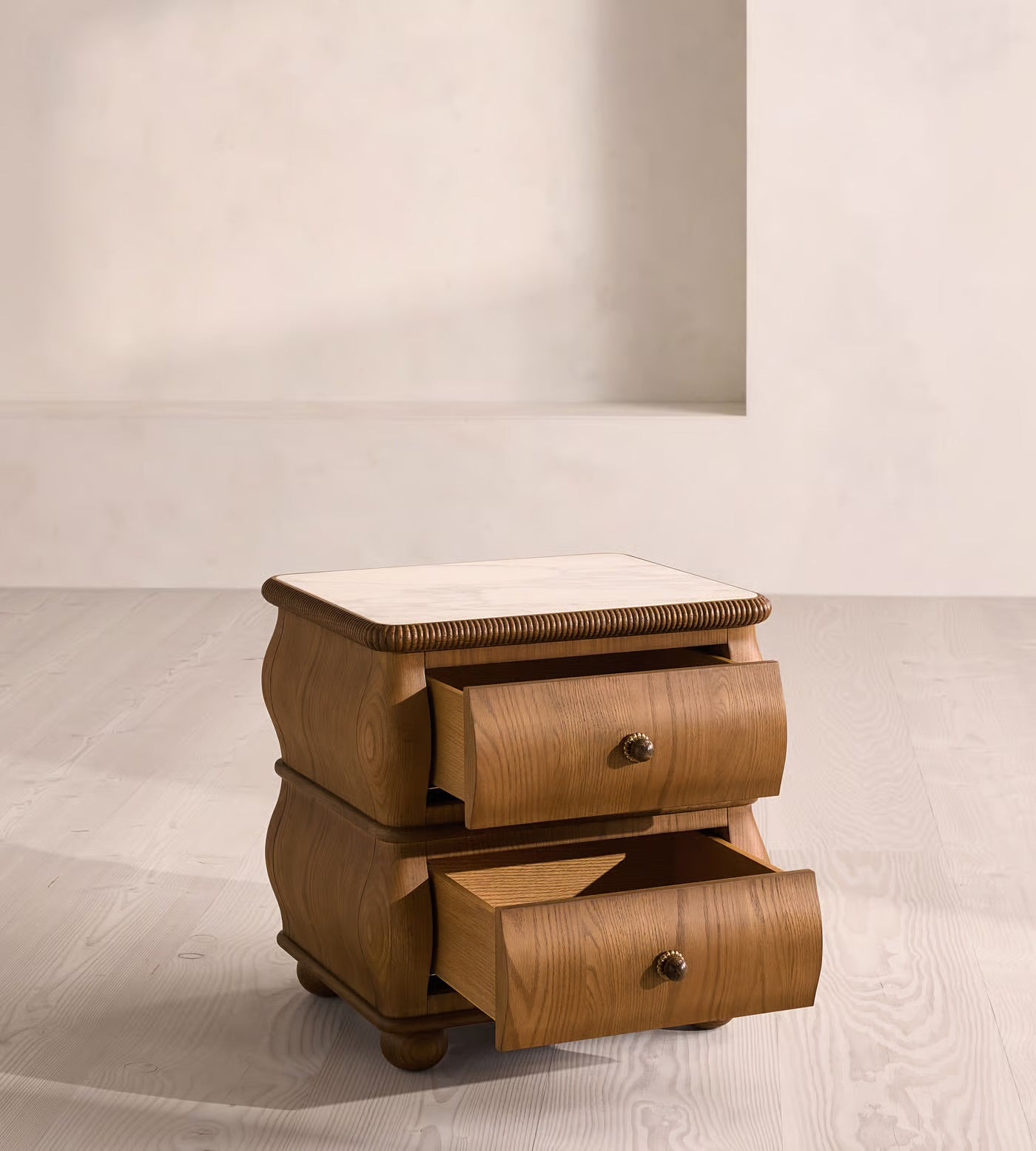 Esmeray Bedside Table, Mid-tone