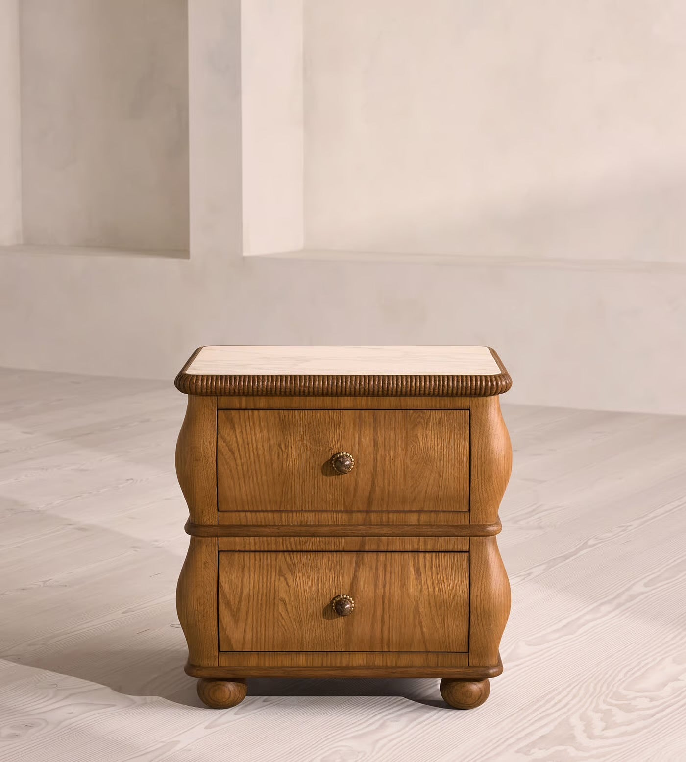 Esmeray Bedside Table, Mid-tone