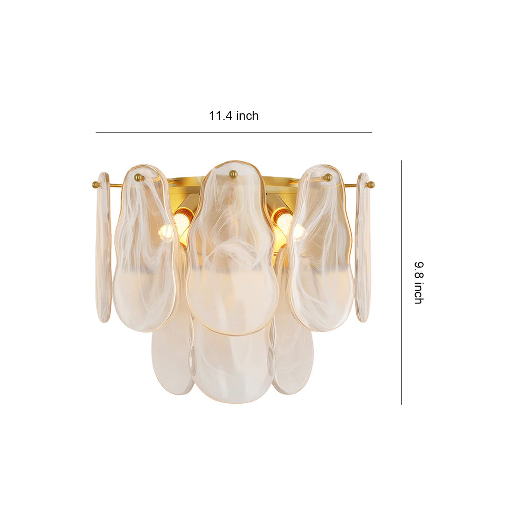 Art Deco French Luxury Glass Wall Sconce