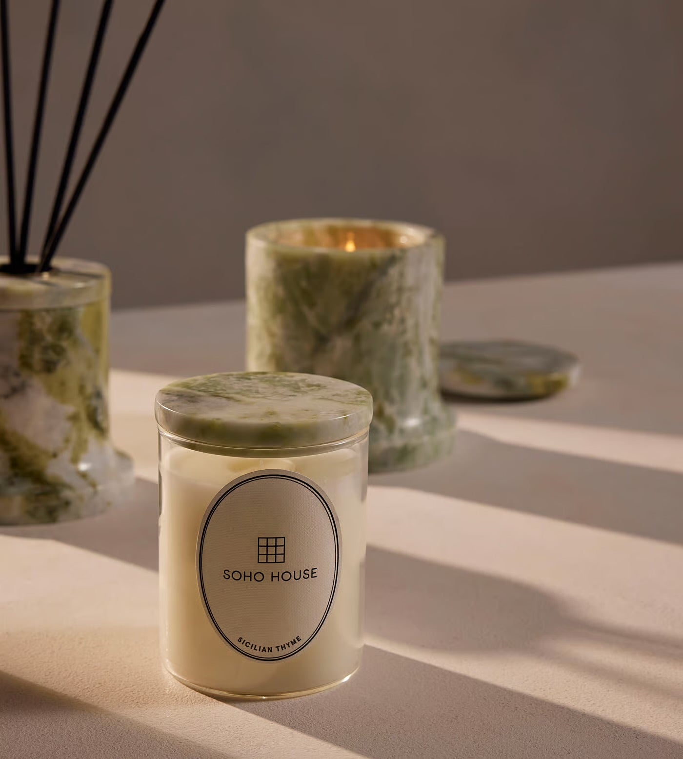 Sicilian Thyme Apple Jade Marble Candle 250g