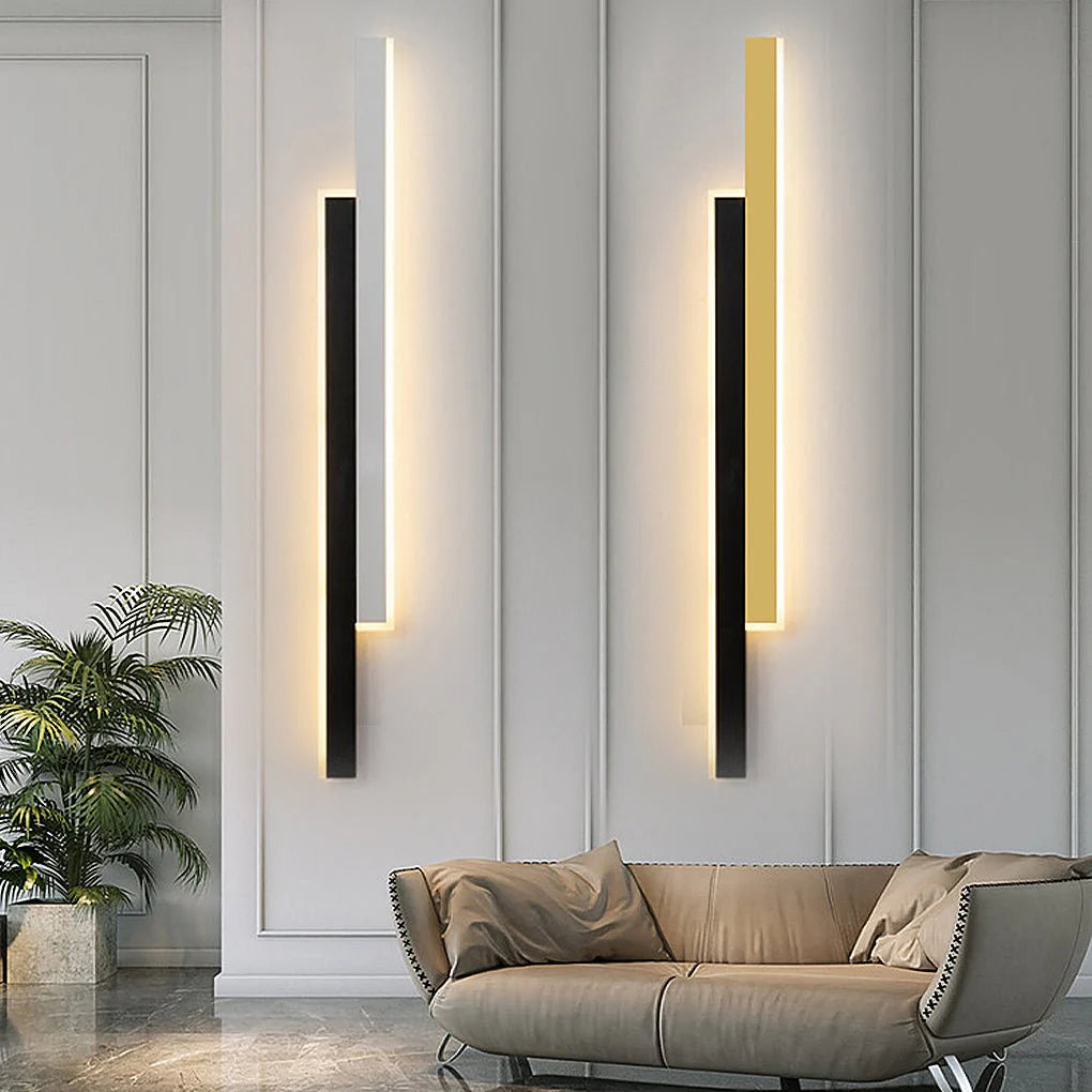 Vertical Wall Light Nordic Minimalist Dual-Strip LED Lamp